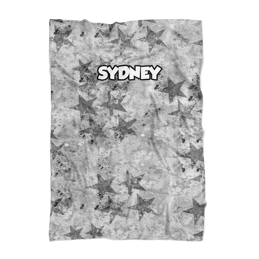 PENELOPE WILDBERRY PERSONALIZED BLANKET-GRUNGE STAR